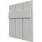 Ekena Millwork 12"W x 12"H True Fit PVC Joined Board-n-Batten Shutters Sample, Hailstorm Gray SAMPLE-TFPBBST - alternate 3